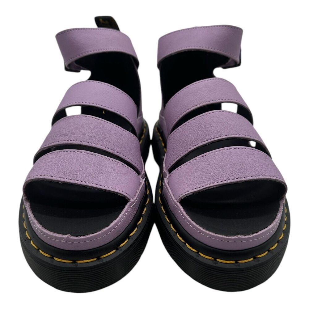 Dr. Martens Clarissa II Quad Sandals Women's Size 8 Lilac Purple Chunky Leather - Picture 4 of 10